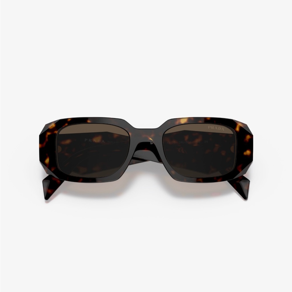 PRADA Tortious Scultoreo Narrow Sunglasses in Havana Sunglasses PR 17WS - Picture 3 of 16